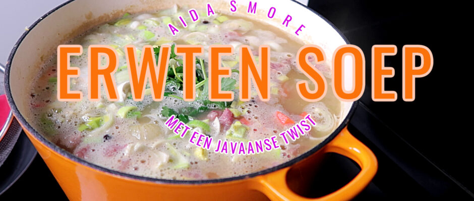 Erwten soep met een Javaanse Twist